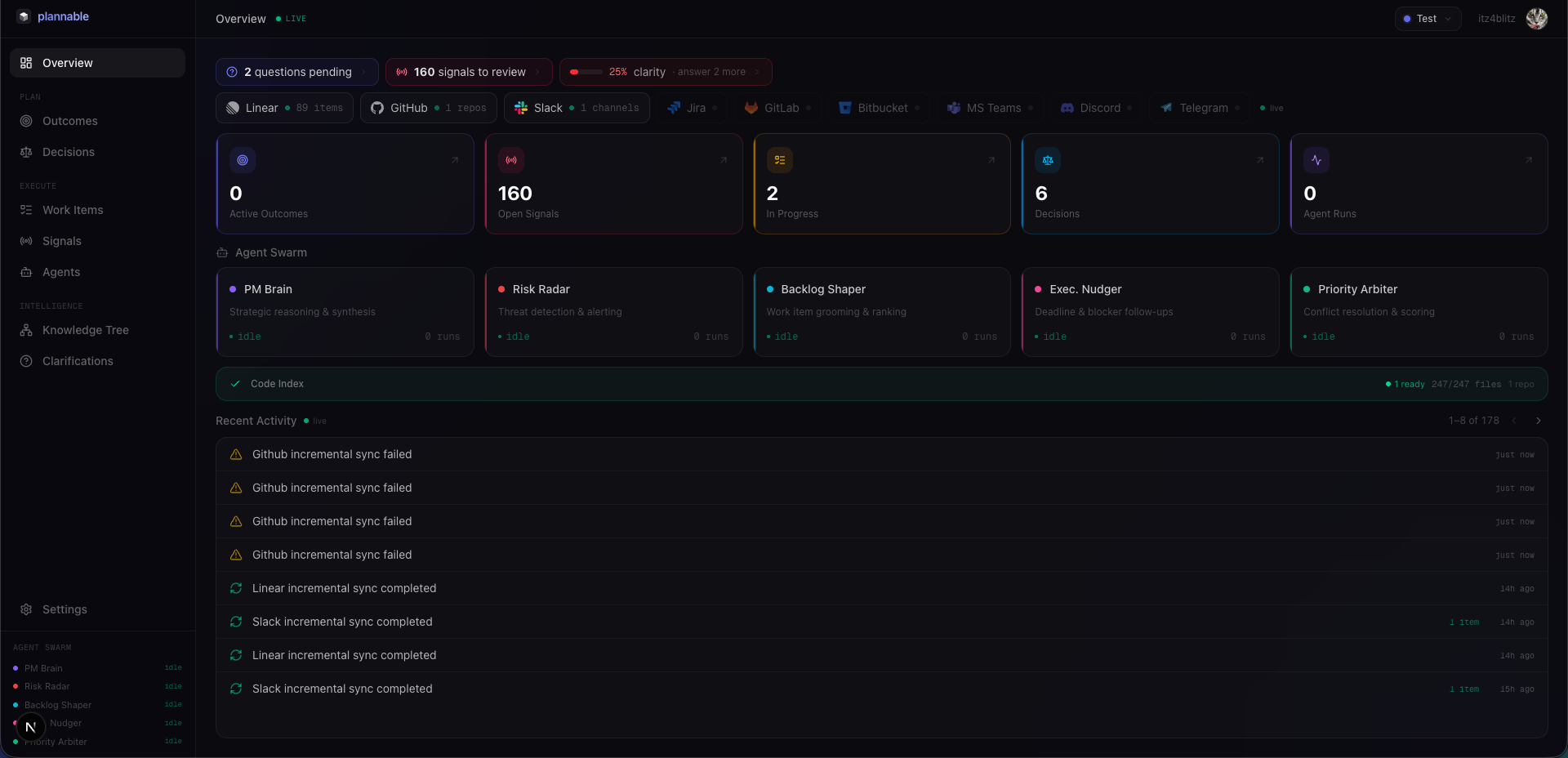 Plannable Dashboard